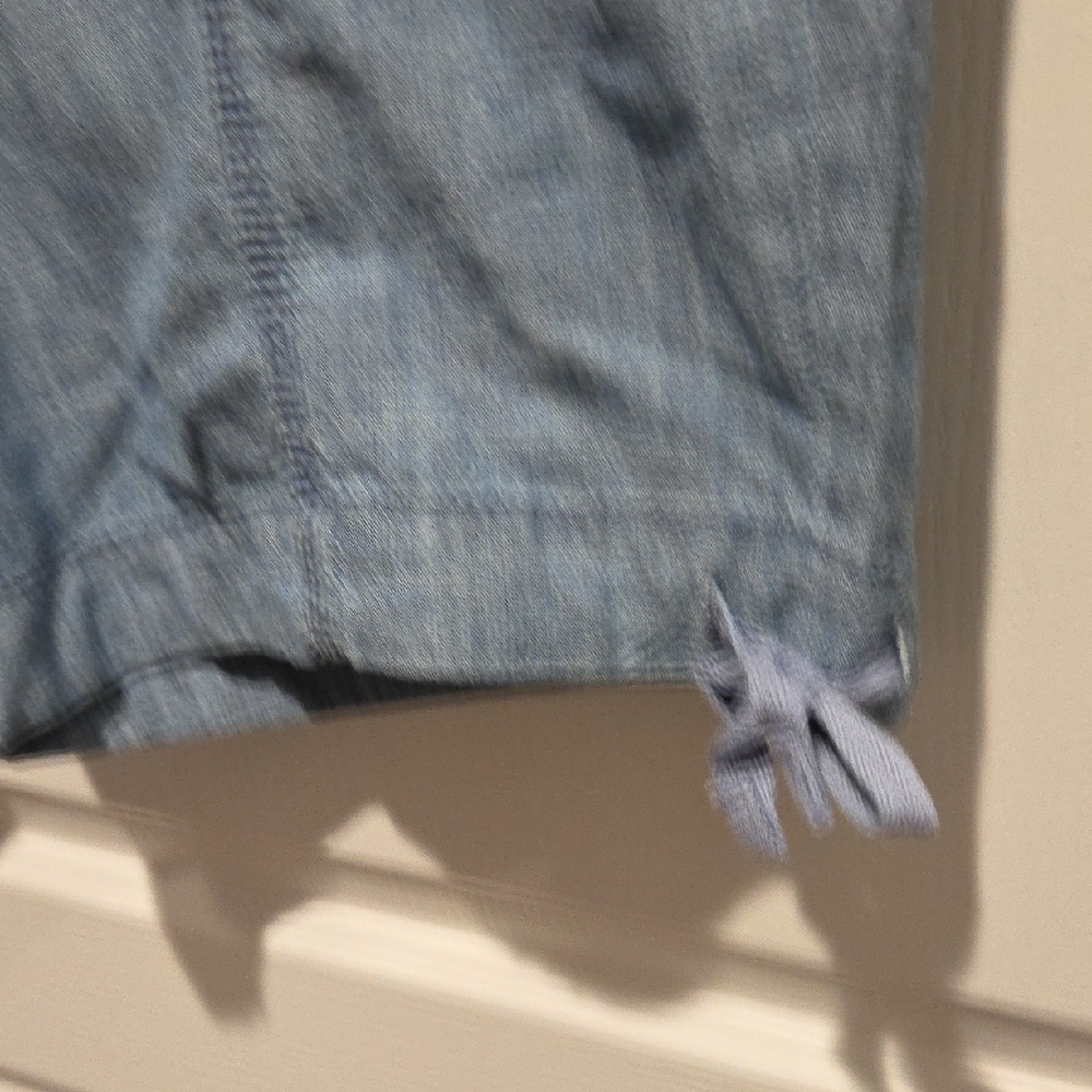 St. John's Bay Light Blue Women's Bermuda Shorts - Picture 4 of 8